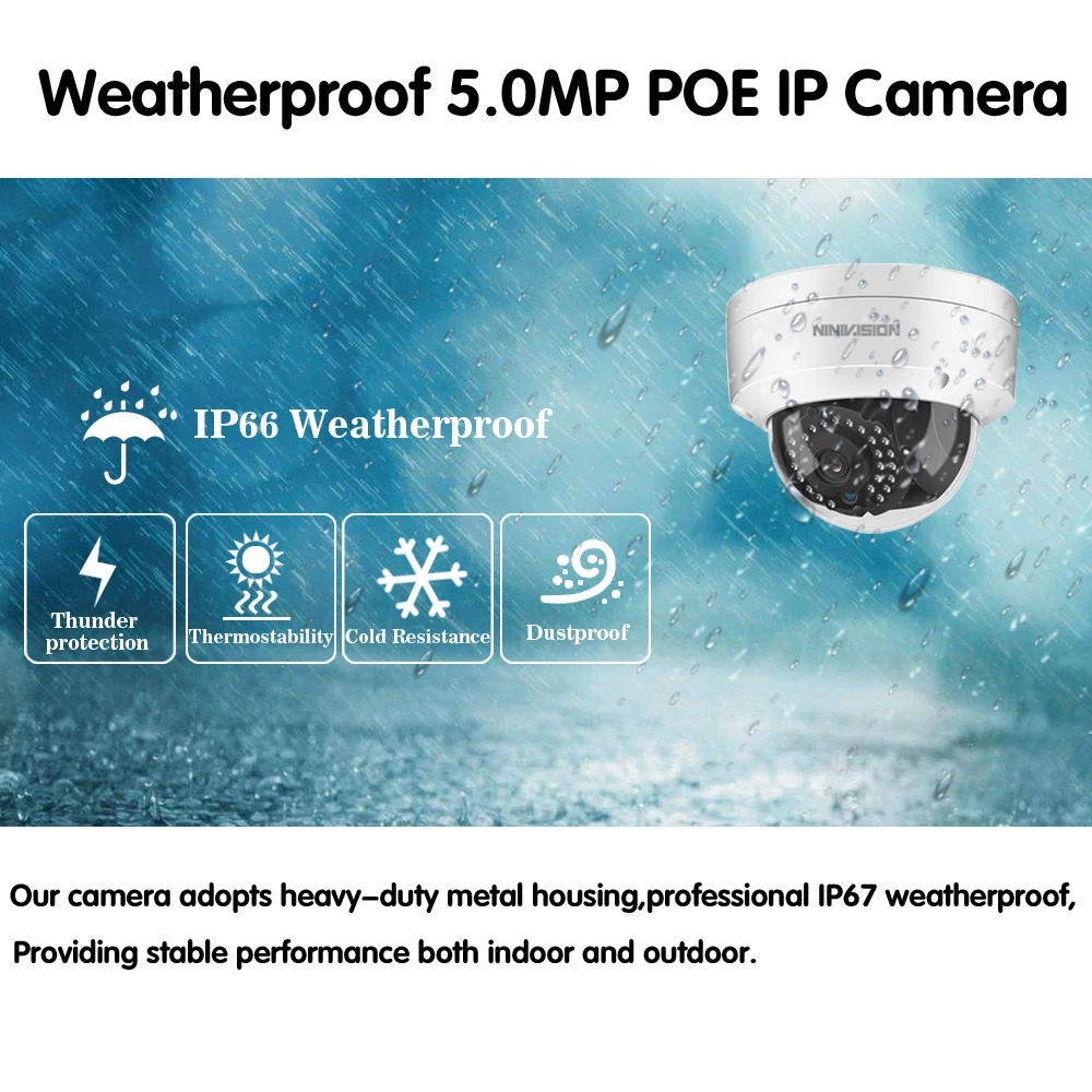 H.265 4CH 5MP 8CH 4.0MP POE NVR комплект системы видеонаблюдения 5MP ИК Купол Открытый POE IP камера P2P видео набор для наблюдения 2 ТБ HDD