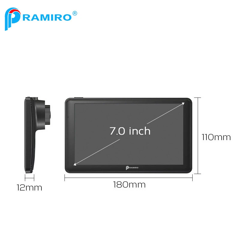 Pramiro 7 дюймов Android автомобильный видеорегистратор 512 М 8 г навигатор FHD 1080 P тире