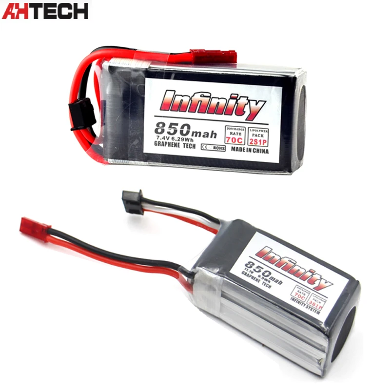 Infinity 2S 3S 7 4 V/11 1 V 850mAh 70C Графен LiPo аккумулятор JST разъем для радиоуправляемой модели