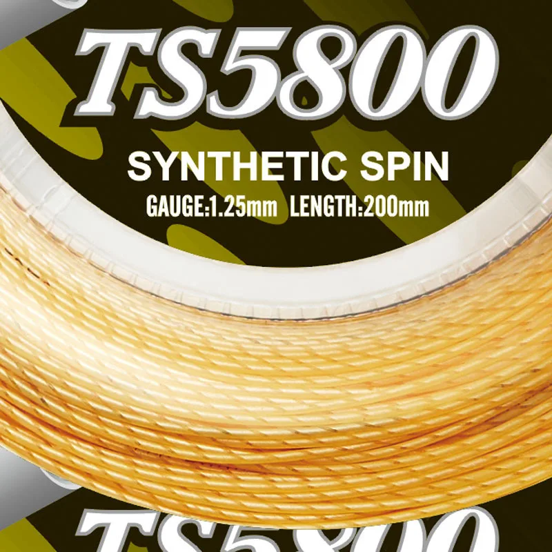 TAAN TS5800 200 м Теннисная ракетка, струна, контроль поворота, синтетический спин 50-58bls, тренировочная Спортивная 1,25 мм катушка, большая теннисная струна