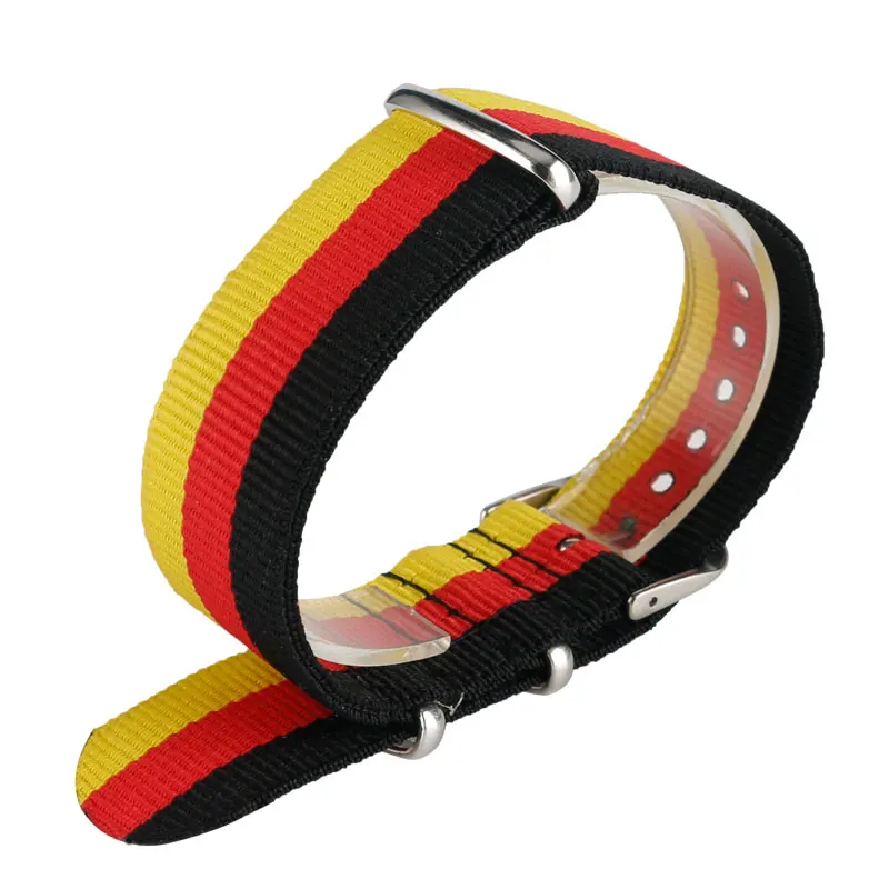 Мягкий нейлоновый ремешок для часов 22 мм в стиле милитари немецком мужчин и