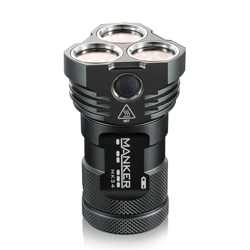 Мощный прожектор Manker MK34 8000 лм 12x CREE светодиодный/6500лм Nichia 219C светодиодный фонарик
