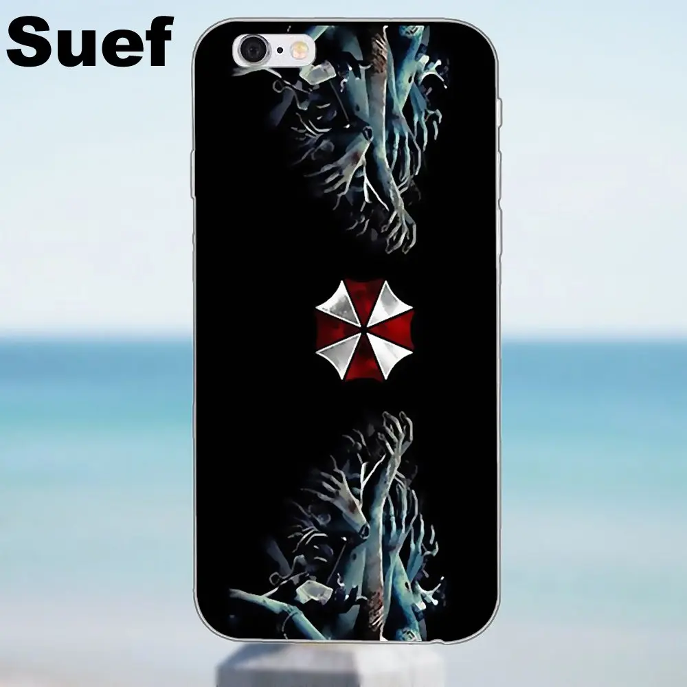 Мягкий мобильный корпус зонтик корп логотип корпорации для iPhone X 4 4S 5 5S 5C SE 6 6S 7 8 Plus