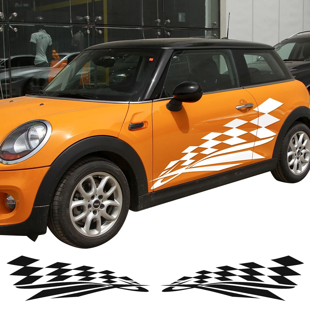 

Наклейки на корпус с боковыми полосками двери, наклейки для BMW MINI Cooper S R50 R53 R56 R57 R58 R59, аксессуары для стайлинга автомобиля