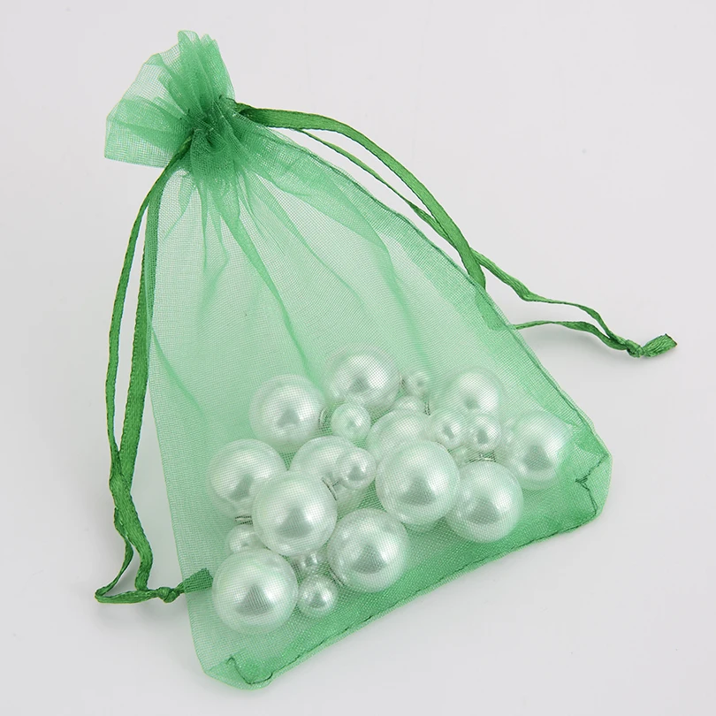 Случайные Смешанные цвета упаковки ювелирных изделий Organza Сумки Из Органзы 7x9 см, свадебные подарочные сумки и мешки, 50 шт./партия