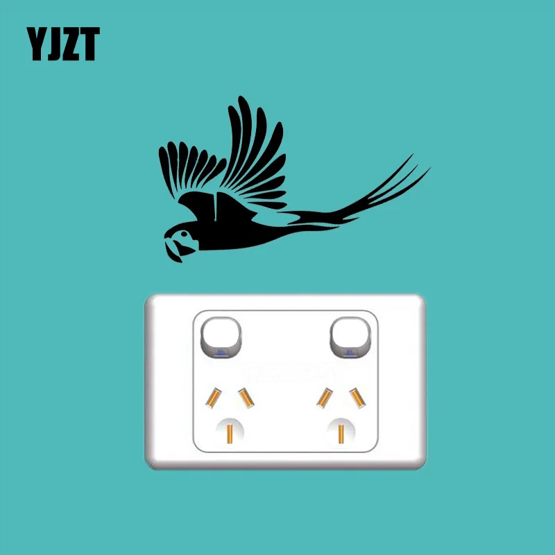 YJZT попугая для девочек с изображением животных из джунглей виниловые наклейки в