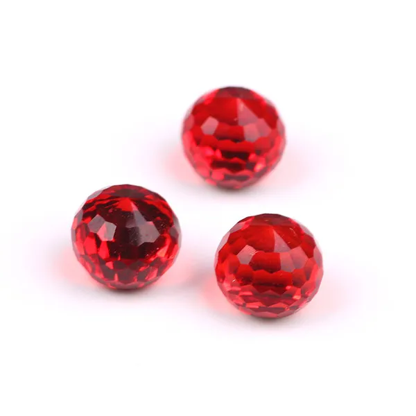 light red ZHUBI Стекло бусины с плоской поверхностью 6/8/10/12 мм чешского хрусталя Свободные Круглые бусины "сделай сам" для изготовления ювелирных изделий Поставщик ювелирных изделий Кристаллы Бисер - Цвет: light red
