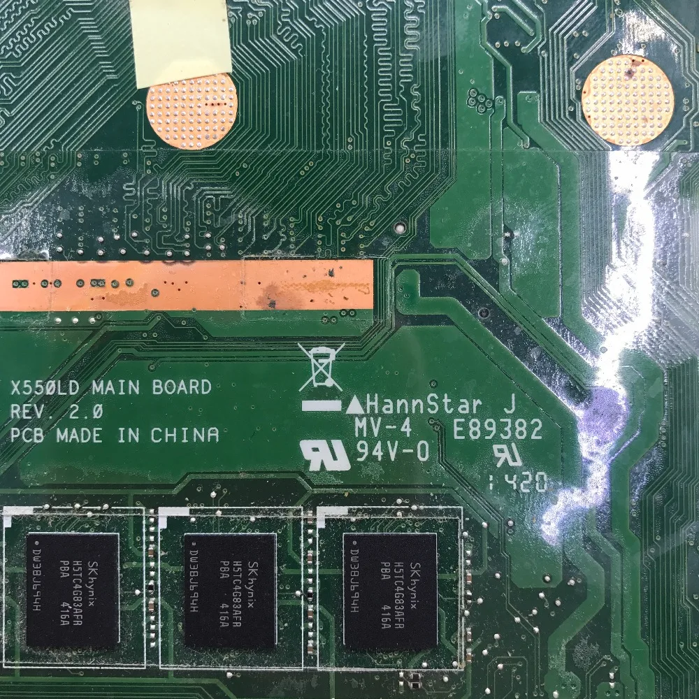 Günstig KEFU X550LD Motherboard Für ASUS X550LD X550LC A550L Y581L W518L X550LN Laptop Motherboard Original Test Motherboard I3-4010U