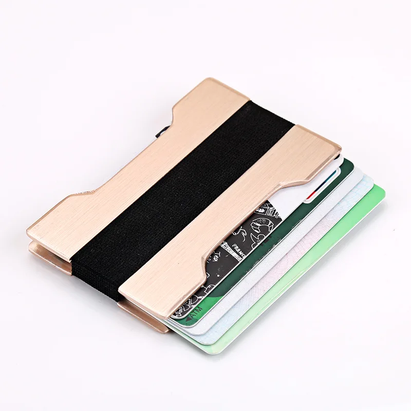 TRASSORY New Hand Push Automatic Card Box Holder Aluminum Light Clip Wallet Metal with 10 Cards Capacity | Багаж и сумки