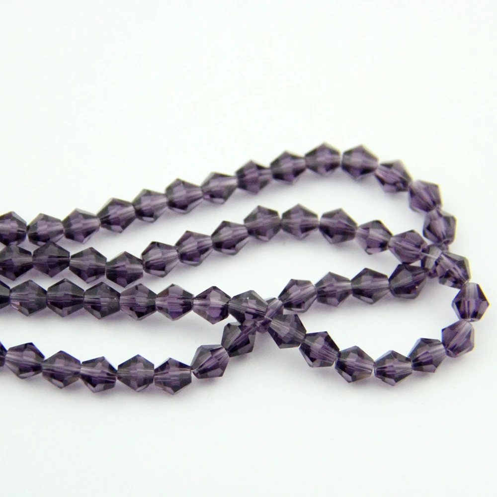 

Фиолетовая хрустальная люстра 3-10 мм для свадьбы, призма, стеклянные биконусные бусины К9 для украшения свадьбы, дня рождения, вечеринки «сде...