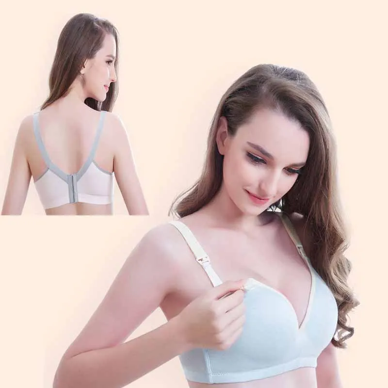 2020 новый бренд для беременных женщин бюстгальтер кормления 100% хлопок с кнопкой