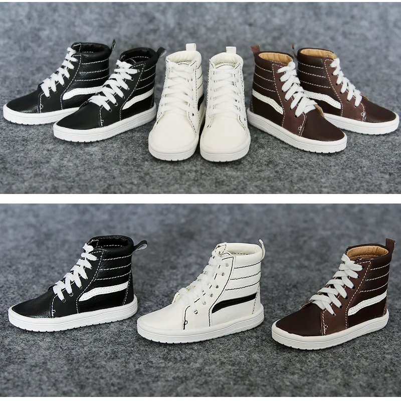 1 пара новых детских носков модные BJD кукла обувь чёрный коричневый белого цвета