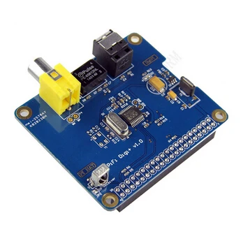HIFI DiGi + цифровая звуковая карта ies SPDIF оптическое волокно для Raspberry pi 2 Модель B/B +/A
