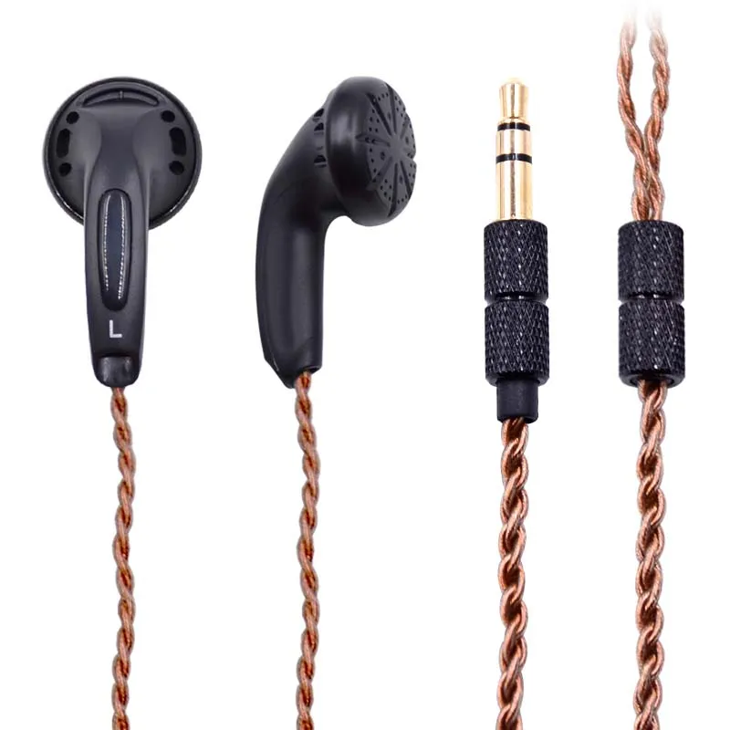 Новинка NICEHCK DIY MX500 PK1 наушники вкладыши в ухо наушники с плоской головкой набор наушников вкладыши HIFI наушники вкладыши - Цвет: Black Brown MX500