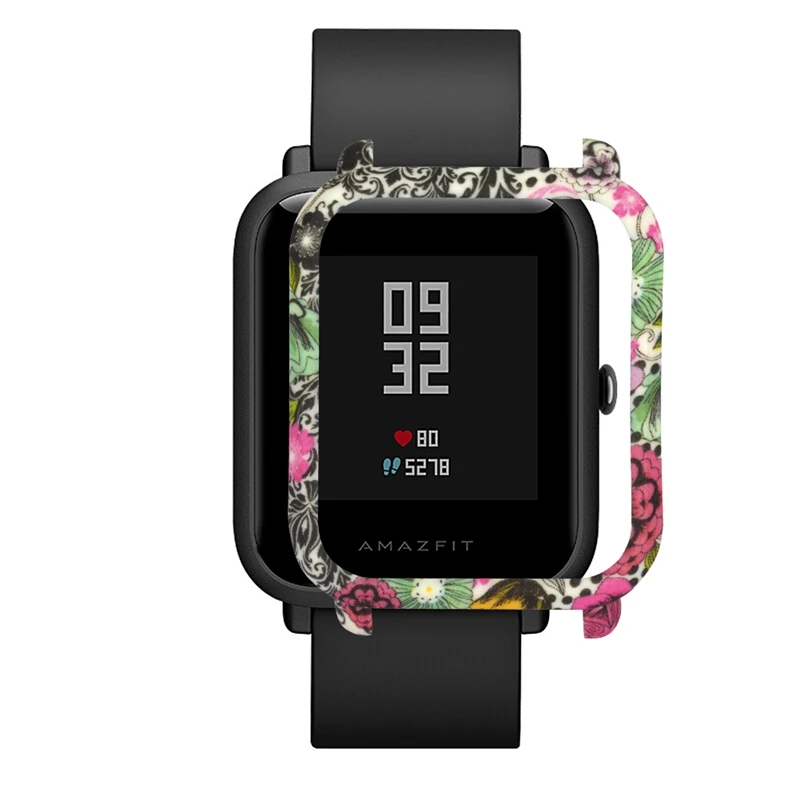 2 шт. чехол для Xiaomi Amazfit Bip камуфляж защитный бампер крышка красочные умные часы чехол для Amazfit Bip аксессуары Coque
