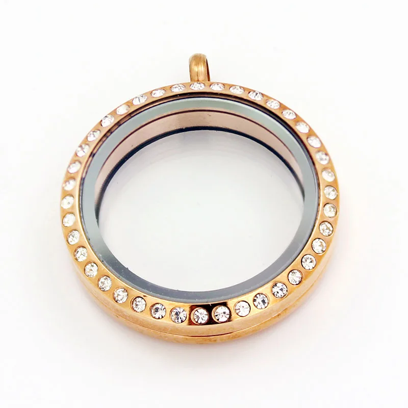 Crystal Twist 316 Stainless Steel 30mm Floating Locket Pendant Fit Charms Jewelry LSSS09-30MM | Украшения и аксессуары