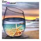 Когда-нибудь момент алмазов картина морского морской звезды бутылки полная квадратная Алмазная вышивка украшение для дома в виде картины DIY Алмазная мозаика S2F140