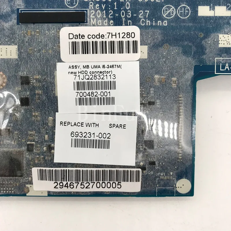 Высокое качество для envy 4-1000 материнская плата ноутбука 700482-001 693231-002 QAU30 LA-8662P с SR0D6
