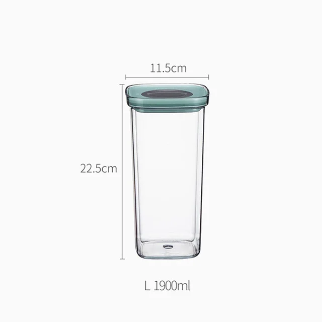 Светло-желтый Xiaomi Youpin BergHOFF емкость для хранения пищи 2.4L кухня уплотнение горшок пищевые банки влагостойкий свежий ящик для хранения банка герметичная банка - Цвет: Светло-желтый