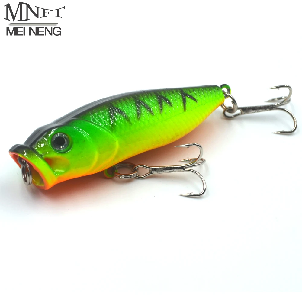 MNFT 8 шт. рыболовные приманки зеленый корпус оранжевый живот Поппер приманка 2 76 &quot