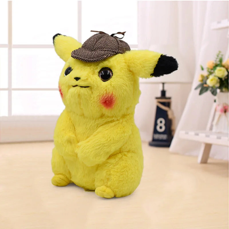 Пикачу плюшевая игрушка Jigglypuff Charmander Psyduck Gengar игрушки "снорлакс" фильм детектива милый Аниме Кукла Детская подарок на день рождения