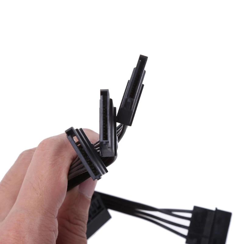 15 7 дюймовый ПК DIY ATX 4Pin 4P IDE до 5 SATA Serial ATA Кабель питания Шнур 18AWG провод Прямая