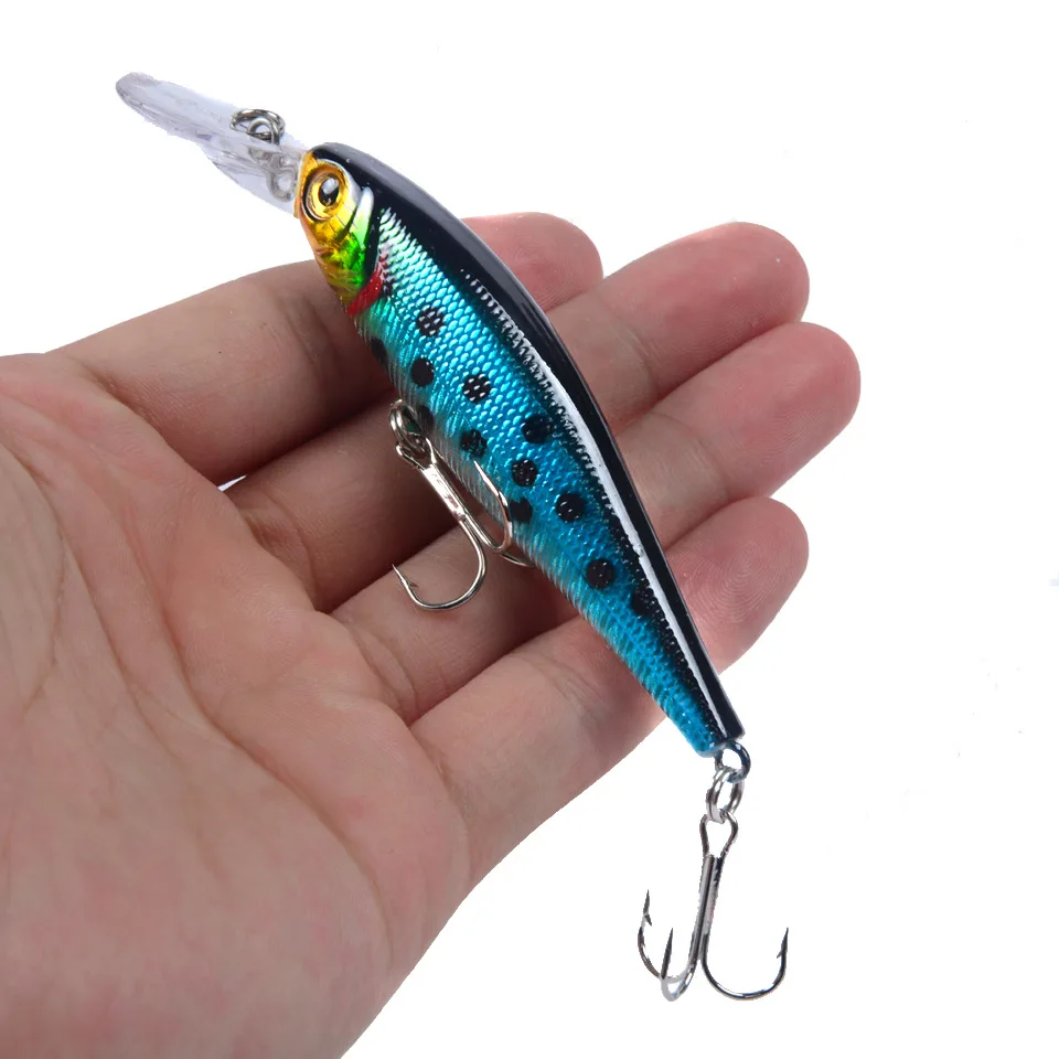 1 шт. Minnow приманки для ловли рыбы высота каблука 10 см/9 г бас Троллинг