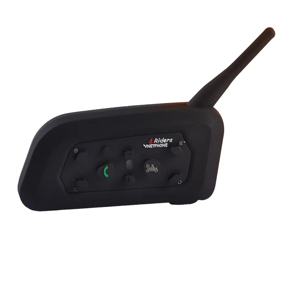 Оригинальный мотоциклетный Bluetooth шлем гарнитуры домофон V6 1200 два пользователя