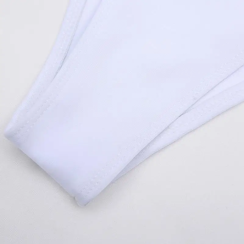

Sexy Bandage Bikinis Women Diamond Halter Swimwear White Micro Top Bathing Suit Brazilian Push Up Bikini Set Beachwear Swimsuit