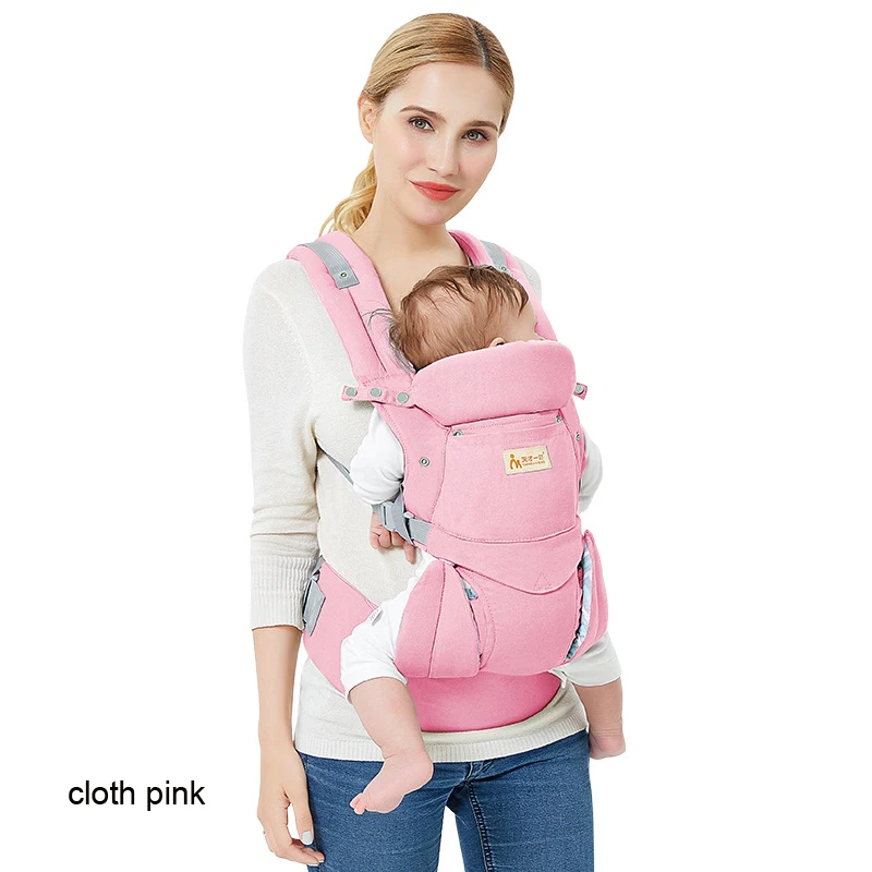 cloth pink Новинка; удобная и дышащая одежда фронтальная Кенгуру Многофункциональный для мам и дочек, поддерживающий слинг на лямках; Рюкзак-мешок Обёрточная бумага; кенгуру для младенцев - Цвет: cloth pink