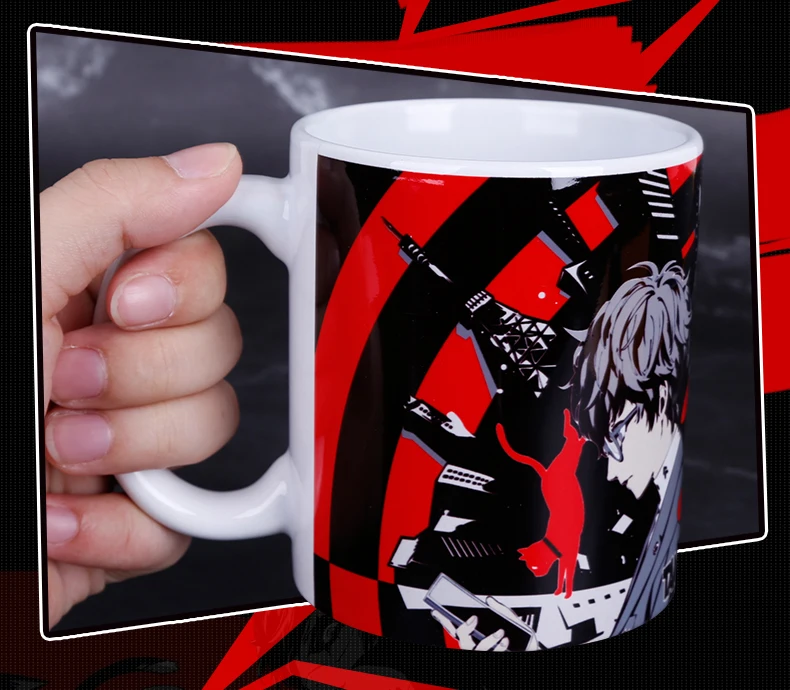 Аниме JK Persona 5 P5 Акира Курусу Джокер Рен Амамия Косплэй кружка Керамика пить воду с отметками подарок