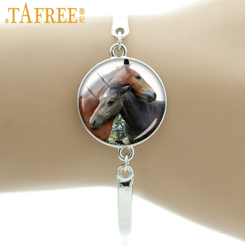 TAFREE брендовый модный как лошадь браслет винтажное животное лошади искусство осл