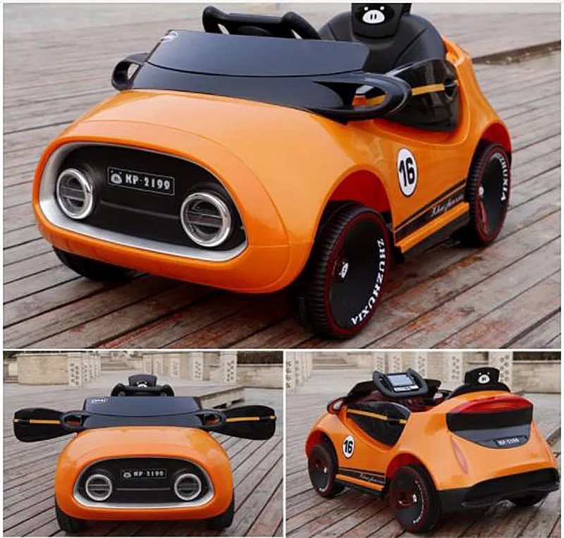 Детский электромобиль четыре колеса двойной двигатель для маленьких мальчиков с