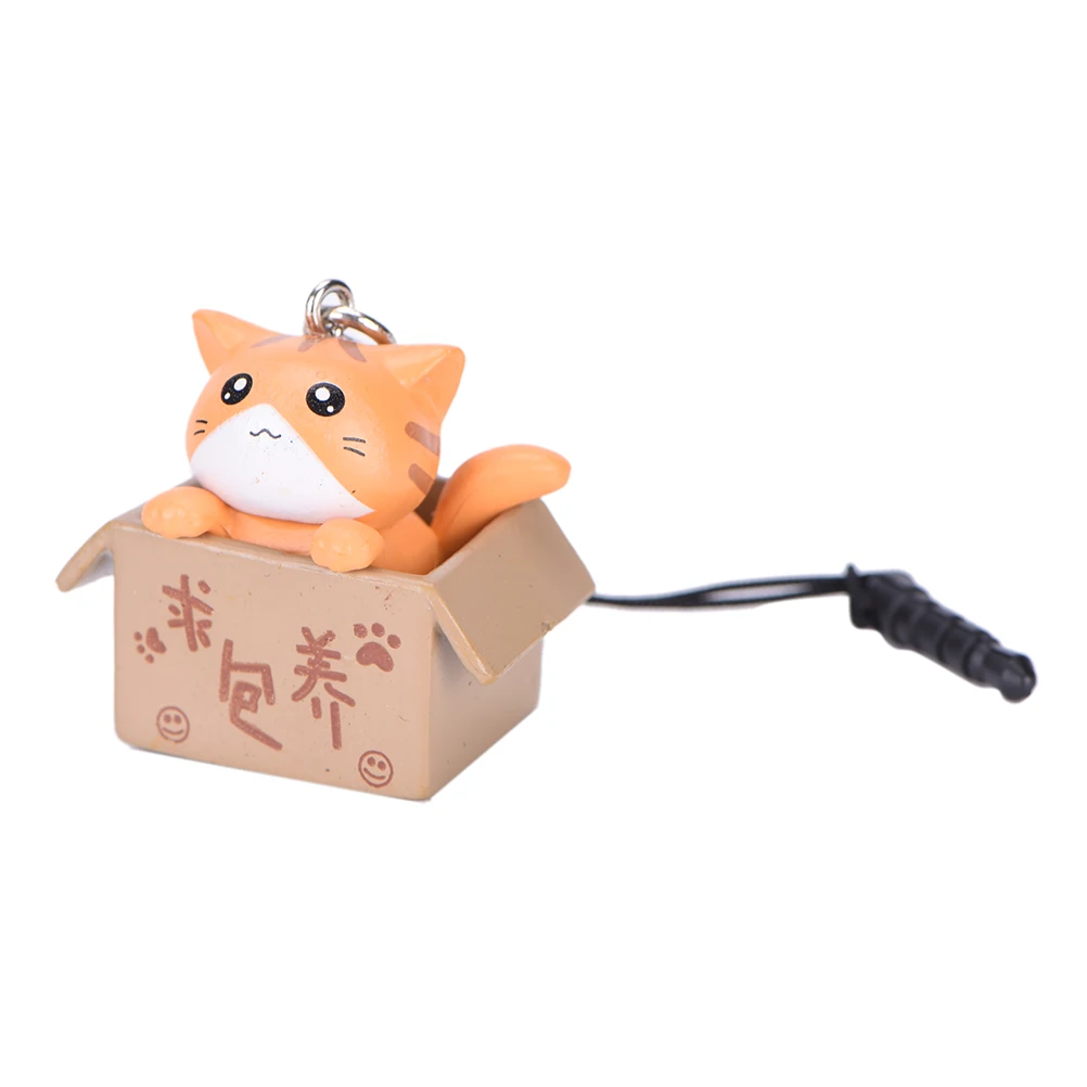 Kawaii Cat Стиль 3,5 мм дизайн с котом из мультфильма мобильный Пылезащитная заглушка для телефона в поисках заботы