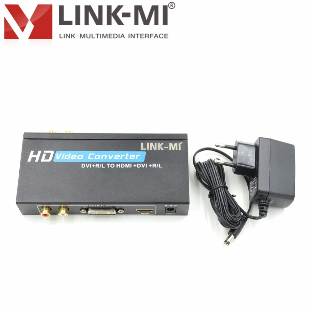 LINK MI DVIH01 DVI D с аудио HDMI конвертером легко установить и управлять|Теле-
