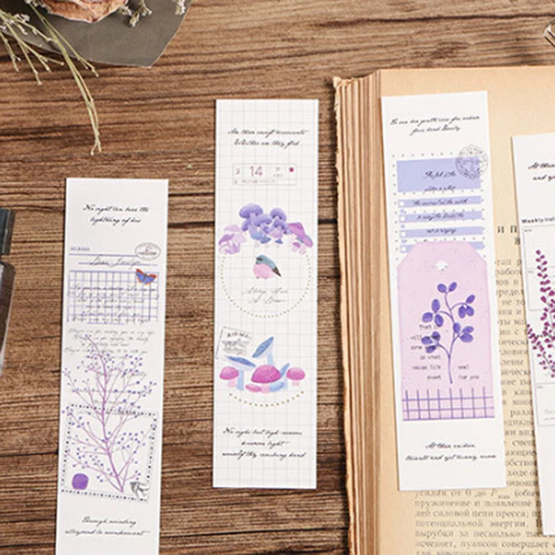 30 шт./упак. Ретро коллекция закладок бумага мультфильм закладки с животными