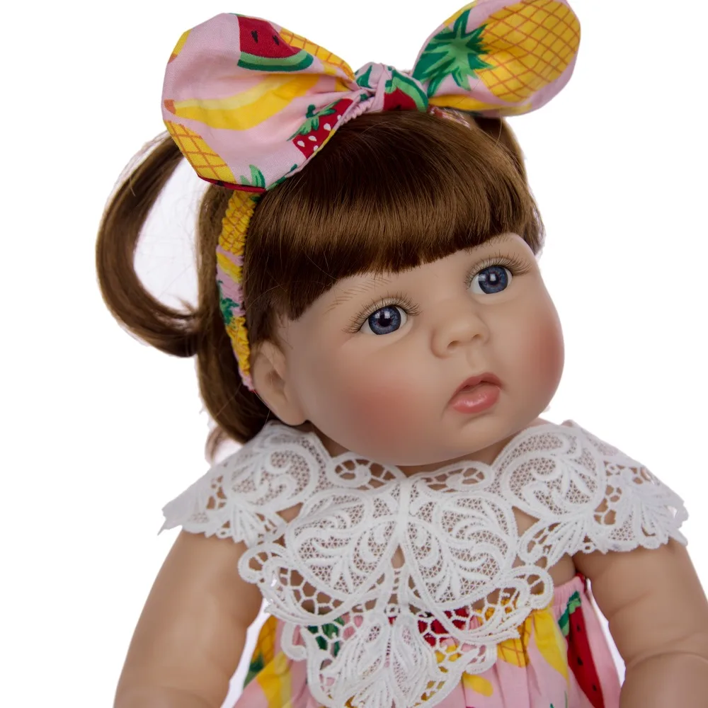 Игрушки для виниловой ванны bebe Кукла reborn girl с желтой детской летней одеждой