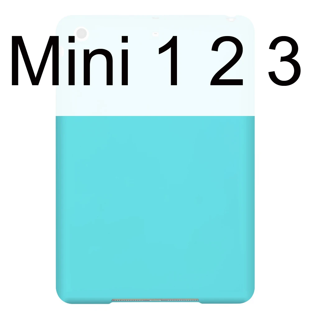 Для iPad Mini 4 Чехол Mini 5 1 2 3 Чехол детский безопасный силиконовый мягкий защитный чехол для Apple iPad Mini 5 Funda - Цвет: Mint MINI 123
