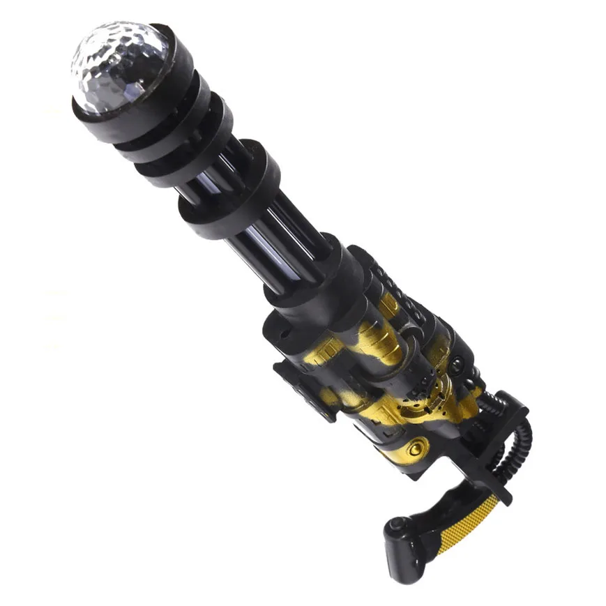 Звук световой игрушка цветные огни Гатлинга пистолет проекции Детский подарок