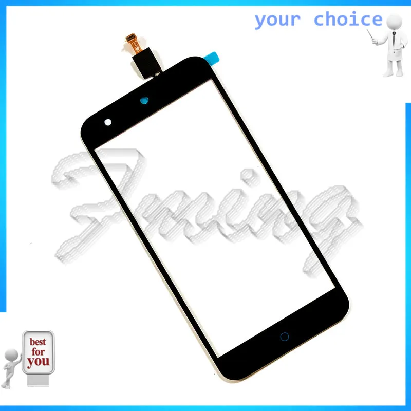 Черный сенсорный экран телефона дигитайзер Сенсорная панель Переднее стекло