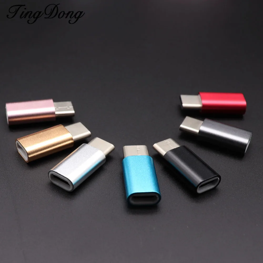 

OTG Android Type-C to Micro USB Adapter Plugs Type-C Female to Male Connector for Smartphone Computer TV Charging Converter