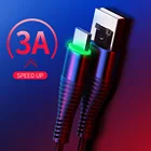 Кабель USB Type-C для Samsung Galaxy S10 S9 3A, кабель для быстрой зарядки и передачи данных, для Xiaomi, Huawei