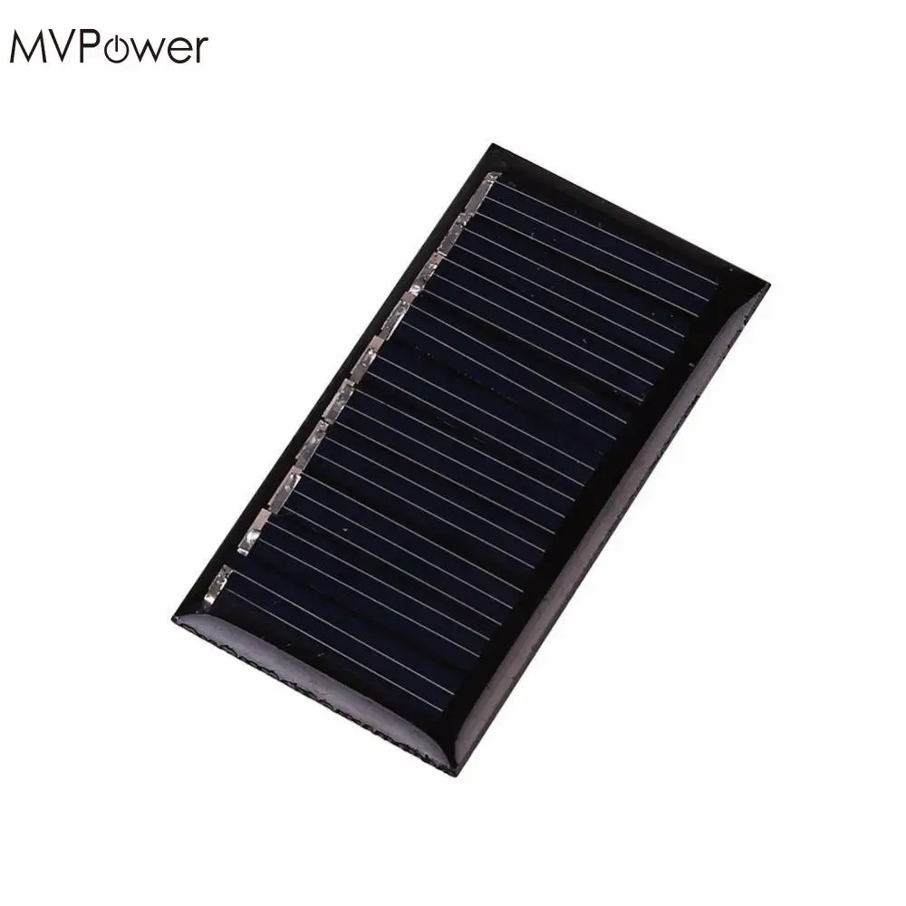 Мини эпоксидная солнечная панель MVPower 5V 2W 25MA 45х25 мм внешний аккумулятор для