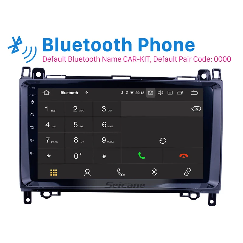 Seicane 1Din 9 дюймов Android 0 автомобильный Радио GPS мультимедийный плеер для VW Crafter Mercedes