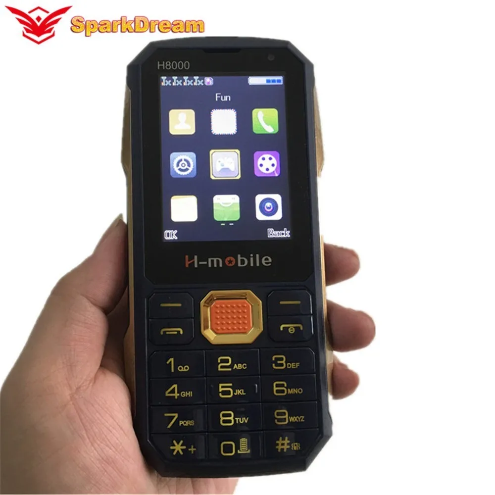 H8000 мобильный кнопочный телефон мощный 4 sim-карты Bluetooth фонарик MP3 радио клавиатура