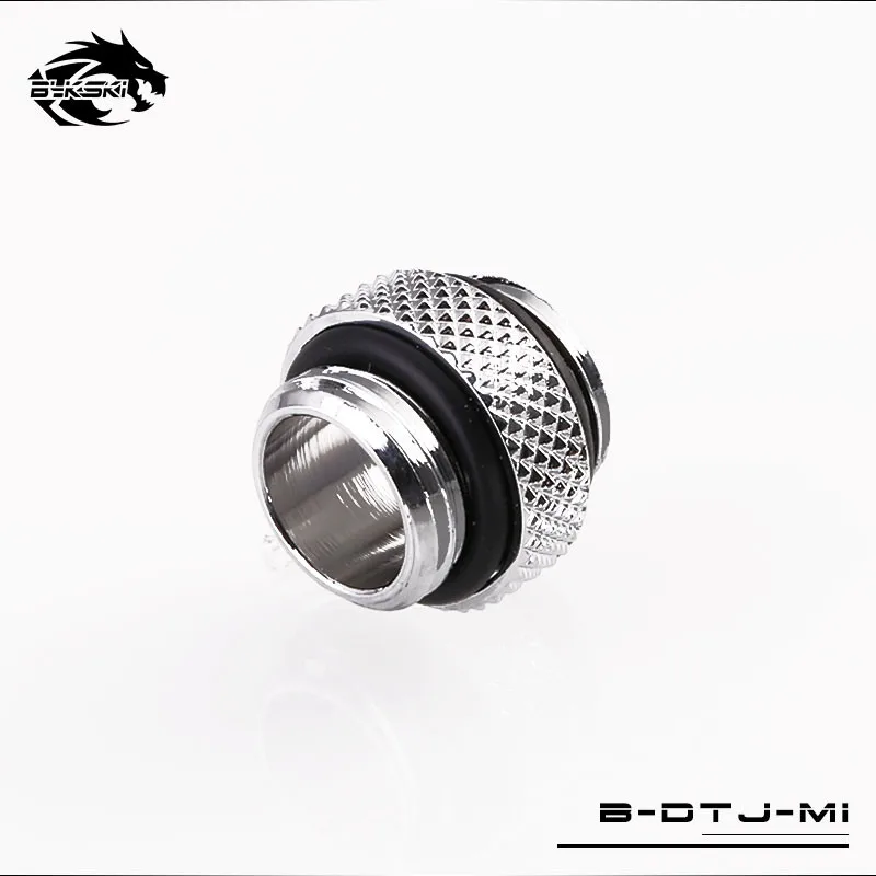 Silver Bykski G1/4 ''Двойная внешняя резьба мини-фитинг бутик Алмазный Узор двойной мужской разъем несколько цветов B-DTJ-MI - Цвет лезвия: Silver