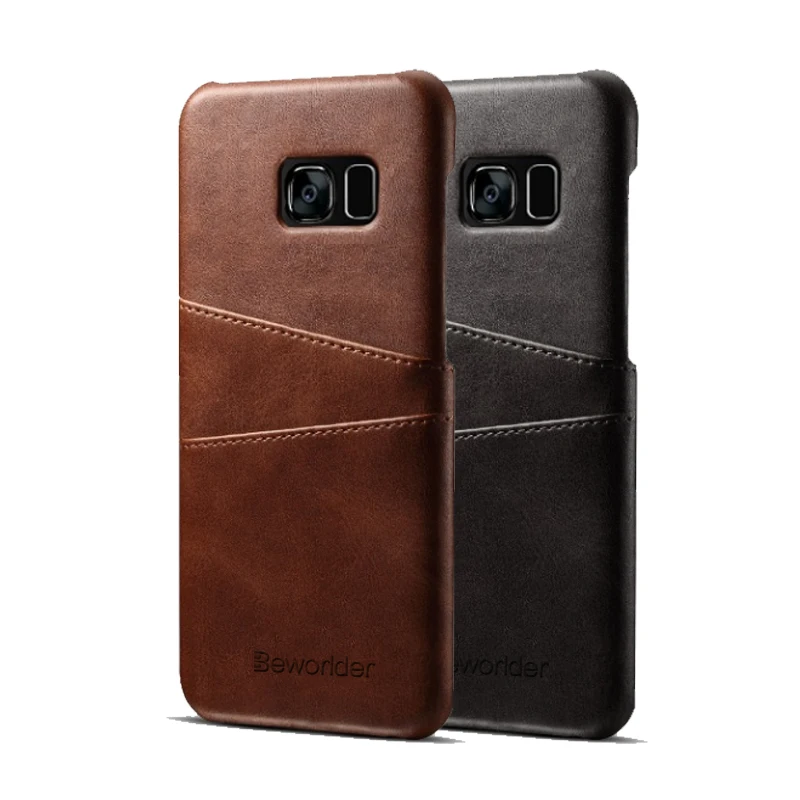 Кожаный чехол Beworlder для Samsung Galaxy S7 Edge задняя крышка винтажные сумки телефона слот