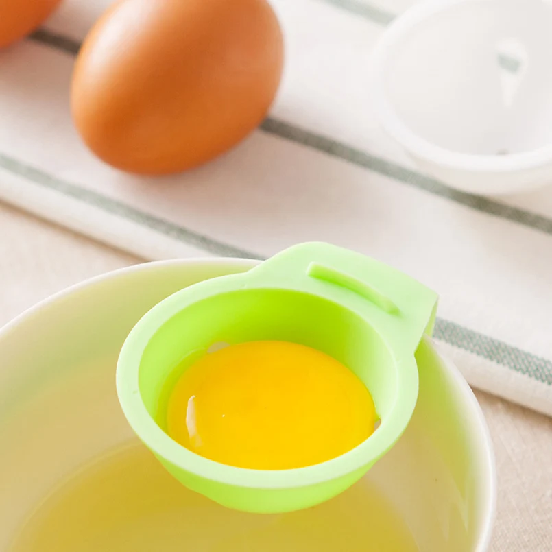 1 шт. пищевой пластиковые яйца желток Белый сепаратор портативный Groove висит яйцо