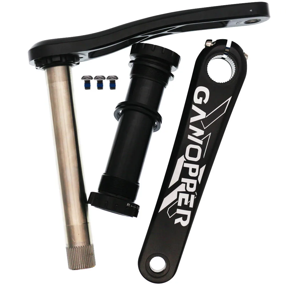 bike crank with BB 175 Fatbike Fat bike crank набор 120 мм BB 1x система коленчатых колес 30T 32T 34T 36T узкая широкая цепь для GXP chainset - Цвет: bike crank with BB