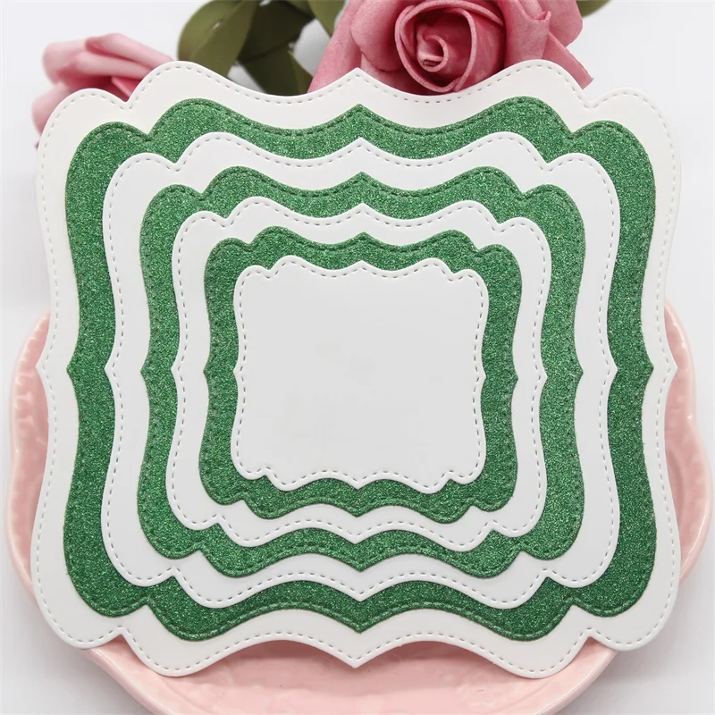 Рамка для этикеток металлические штампы трафареты сделай сам